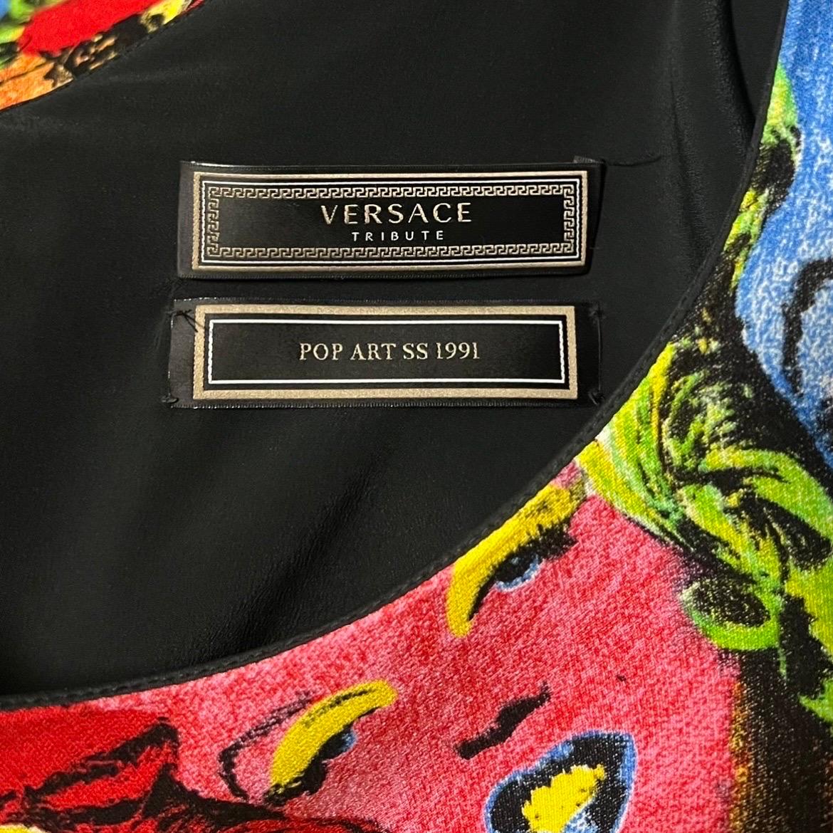 Versace Marilyn Monroe Pop Art Tribute 1991 Dress For Sale 7