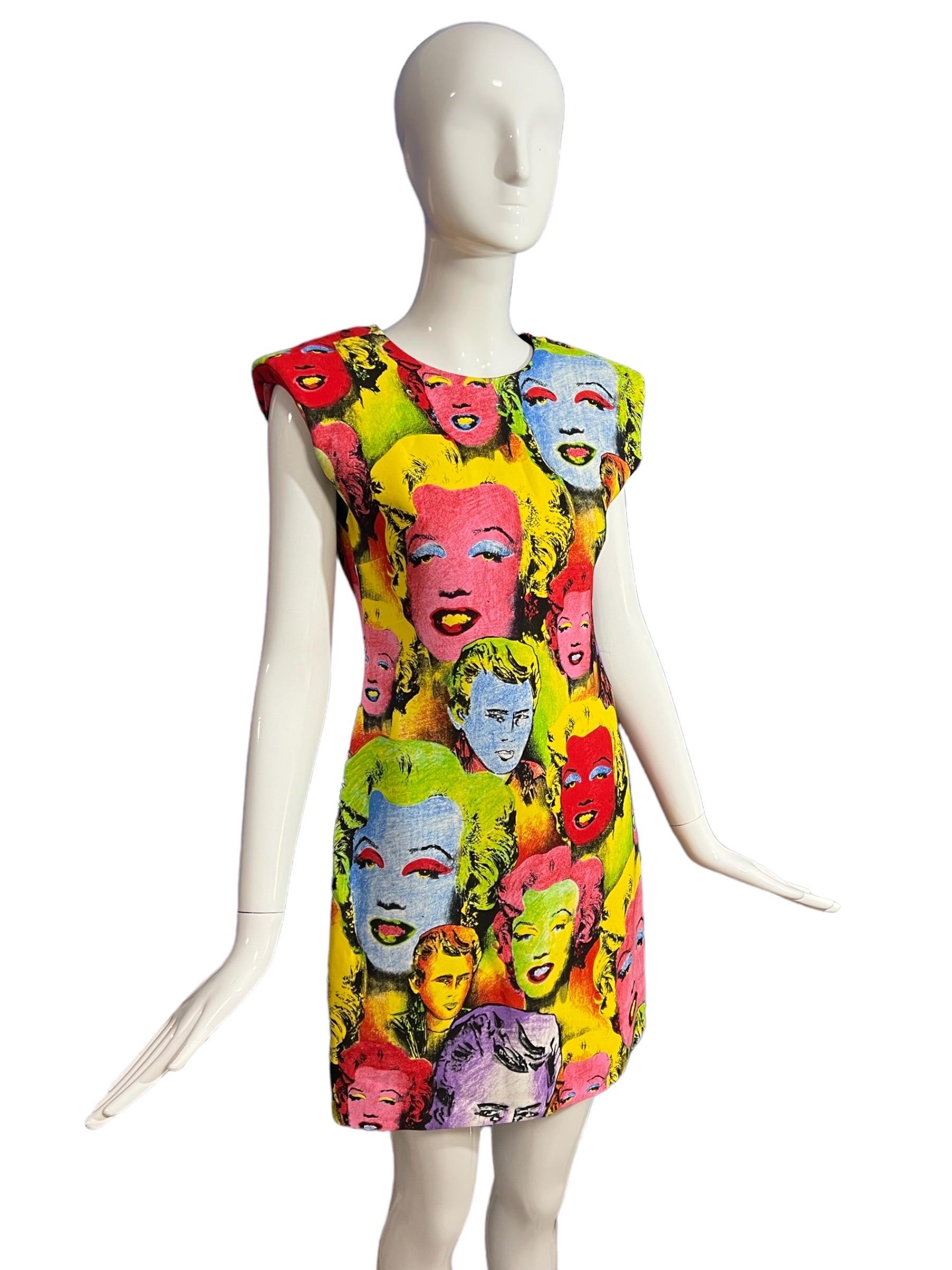 Women's Versace Marilyn Monroe Pop Art Tribute 1991 Dress For Sale