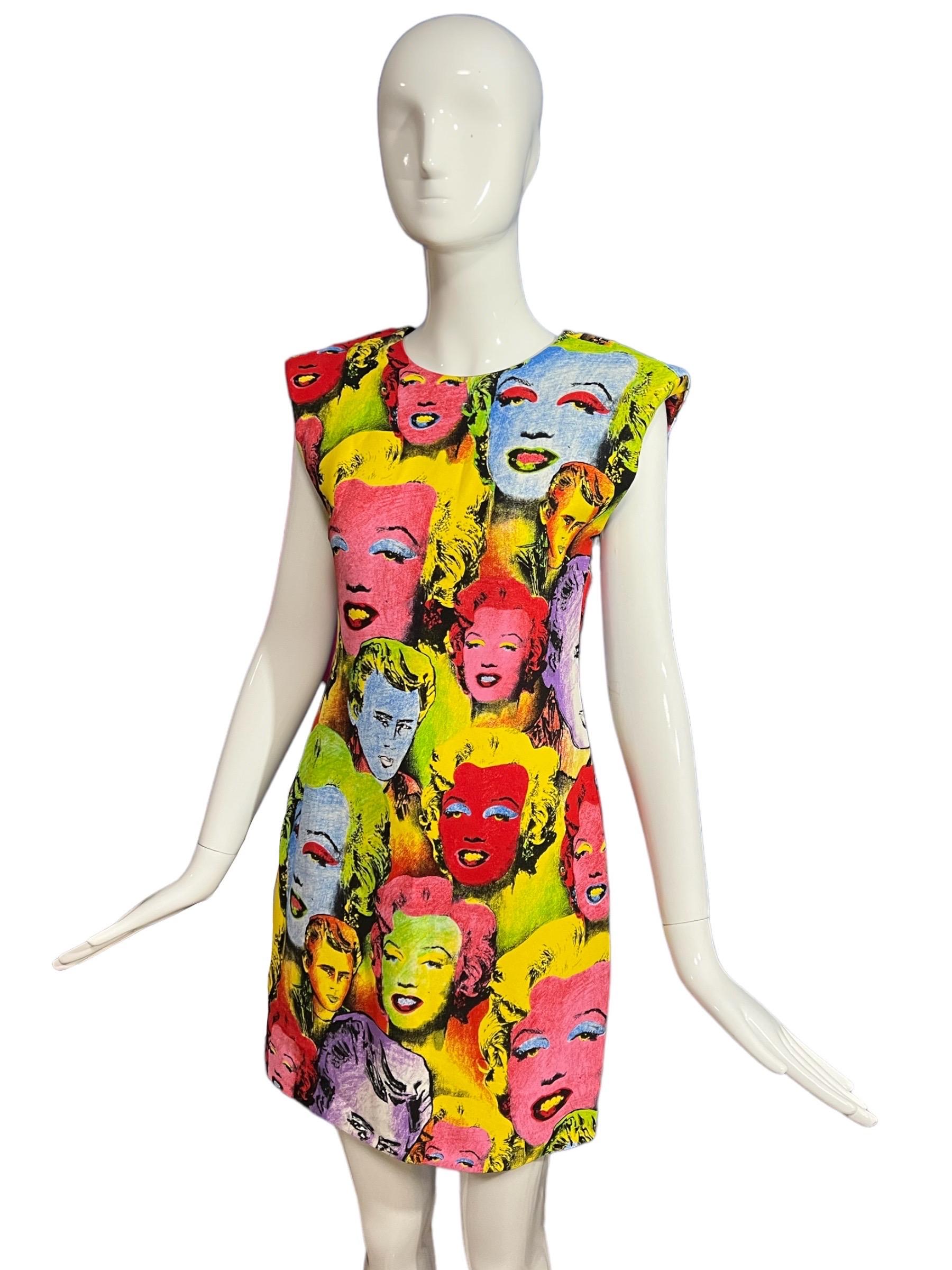 Versace Marilyn Monroe Pop Art Tribute 1991 Dress For Sale 2