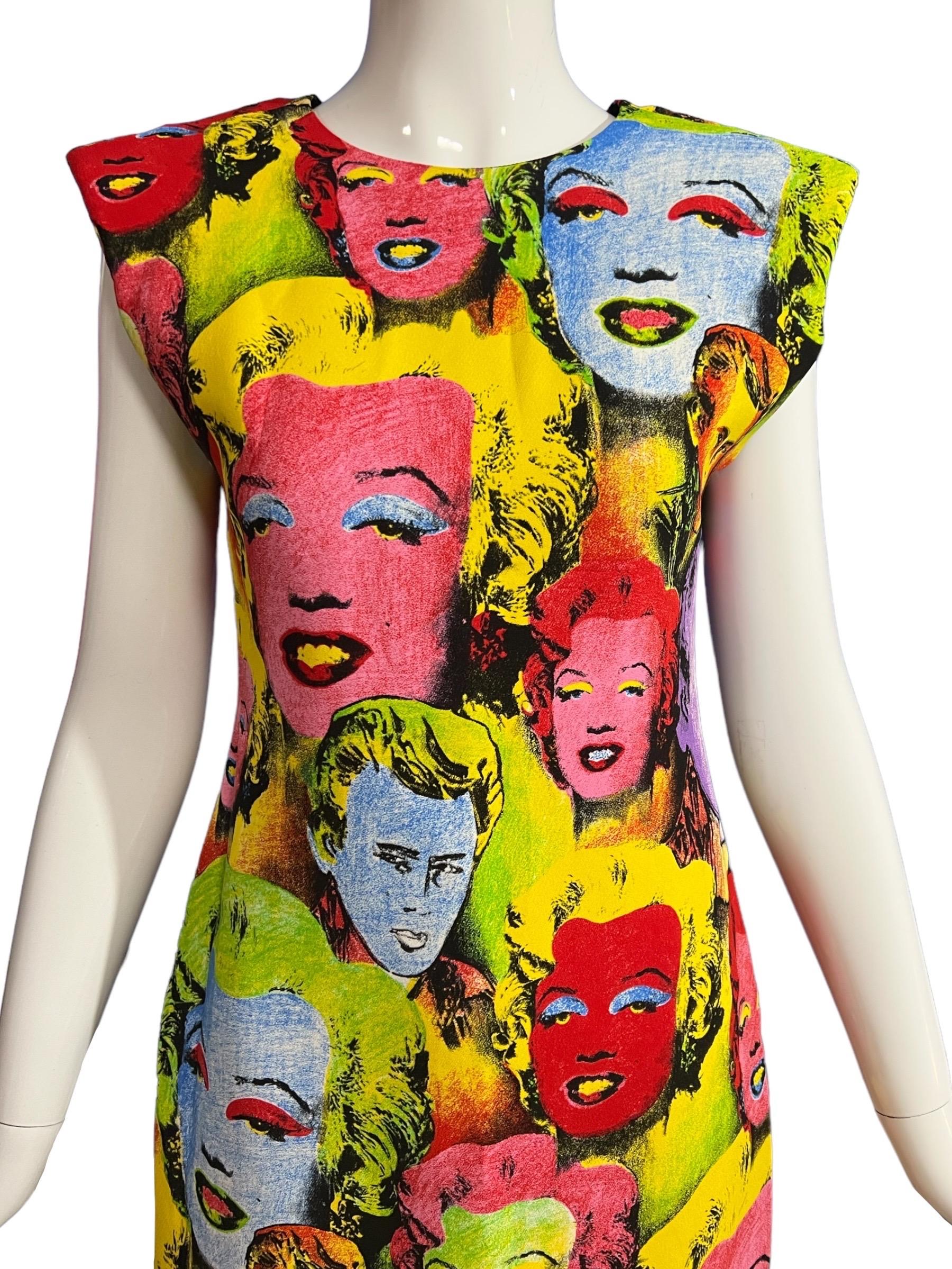 Versace Marilyn Monroe Pop Art Tribute 1991 Dress For Sale 3