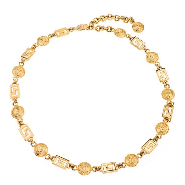 Versace Medusa and Greca Chain belt 