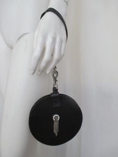 Versace Medusa Black Petite Round Hand Bag