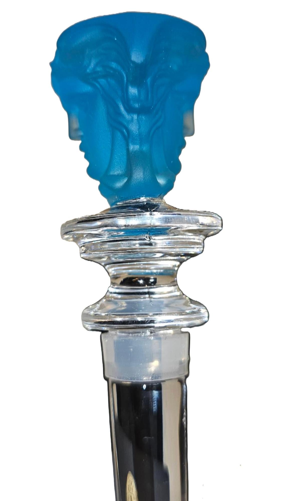 Contemporary Versace Medusa Blue Crystal Wine / Bottle Stopper by Rosenthal For Sale