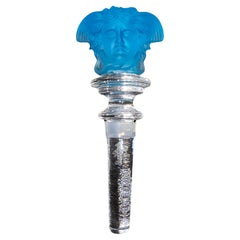 Versace Medusa Blue Crystal Wine / Bottle Stopper by Rosenthal