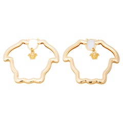 Boucles d'oreilles cerceau Medusa Versace