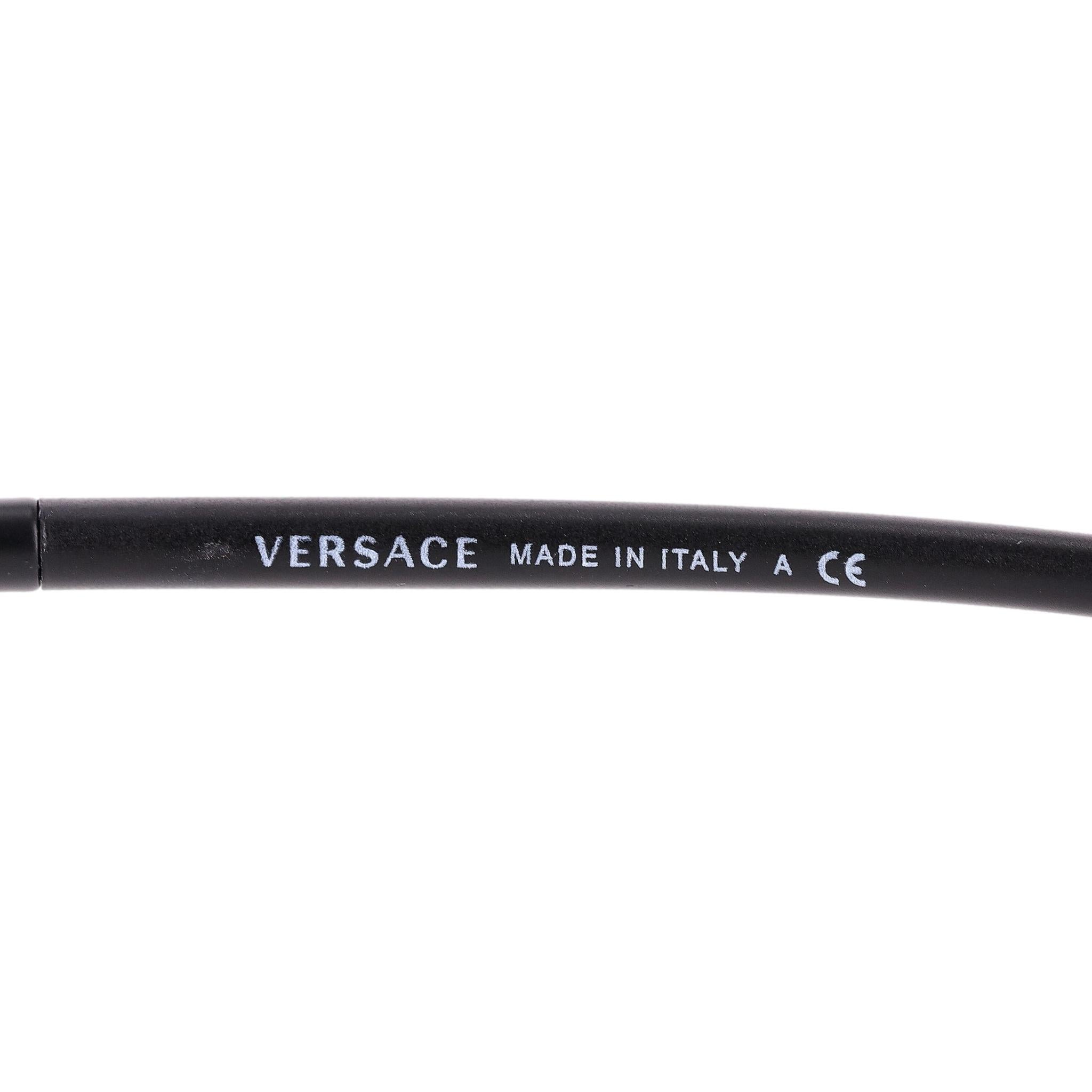 Versace Medusa Detailed Aviator Sunglasses 5