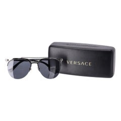 Versace Medusa Detailed Aviator Sunglasses