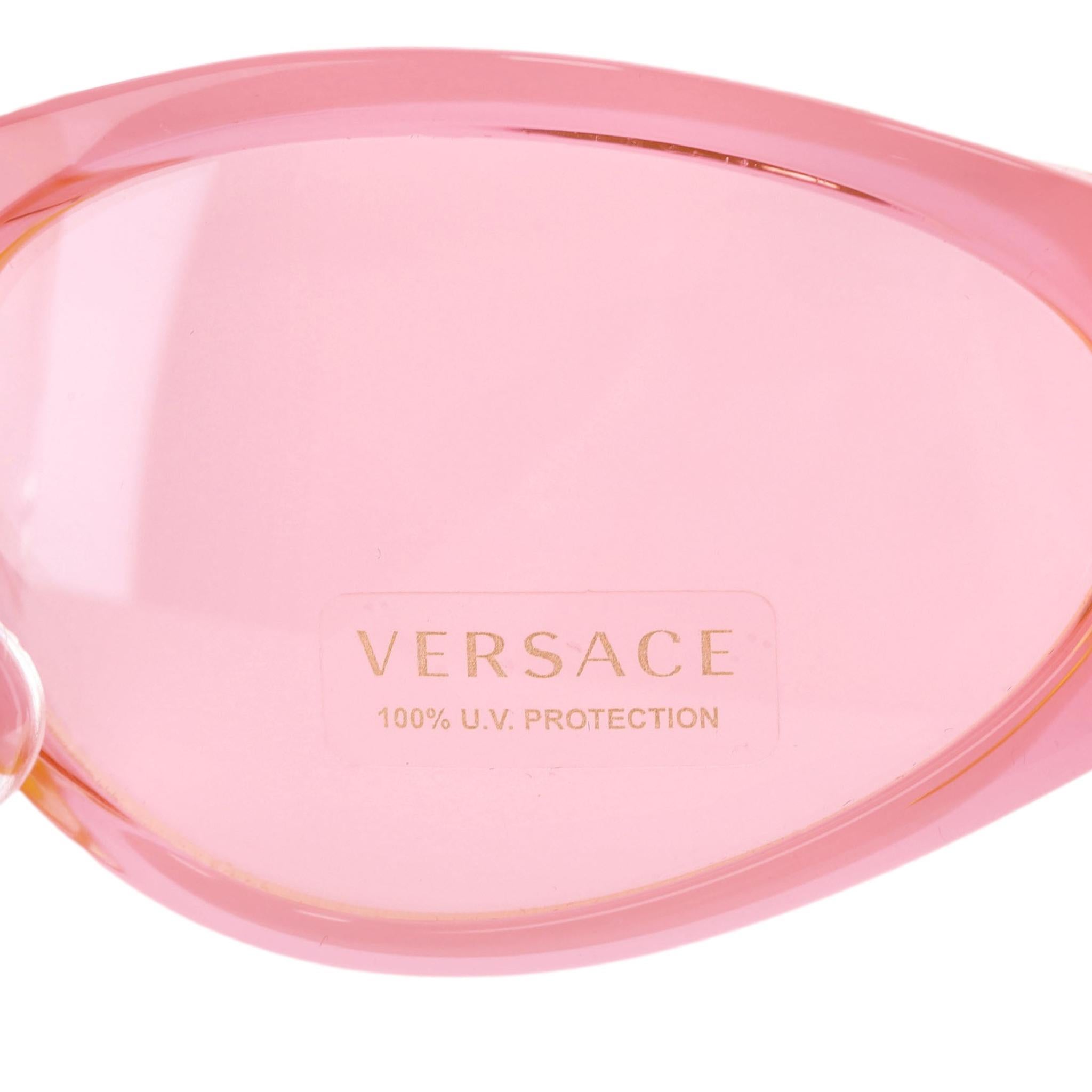 Versace Medusa Detaillierte Cat-Eye-Sonnenbrille im Angebot 2