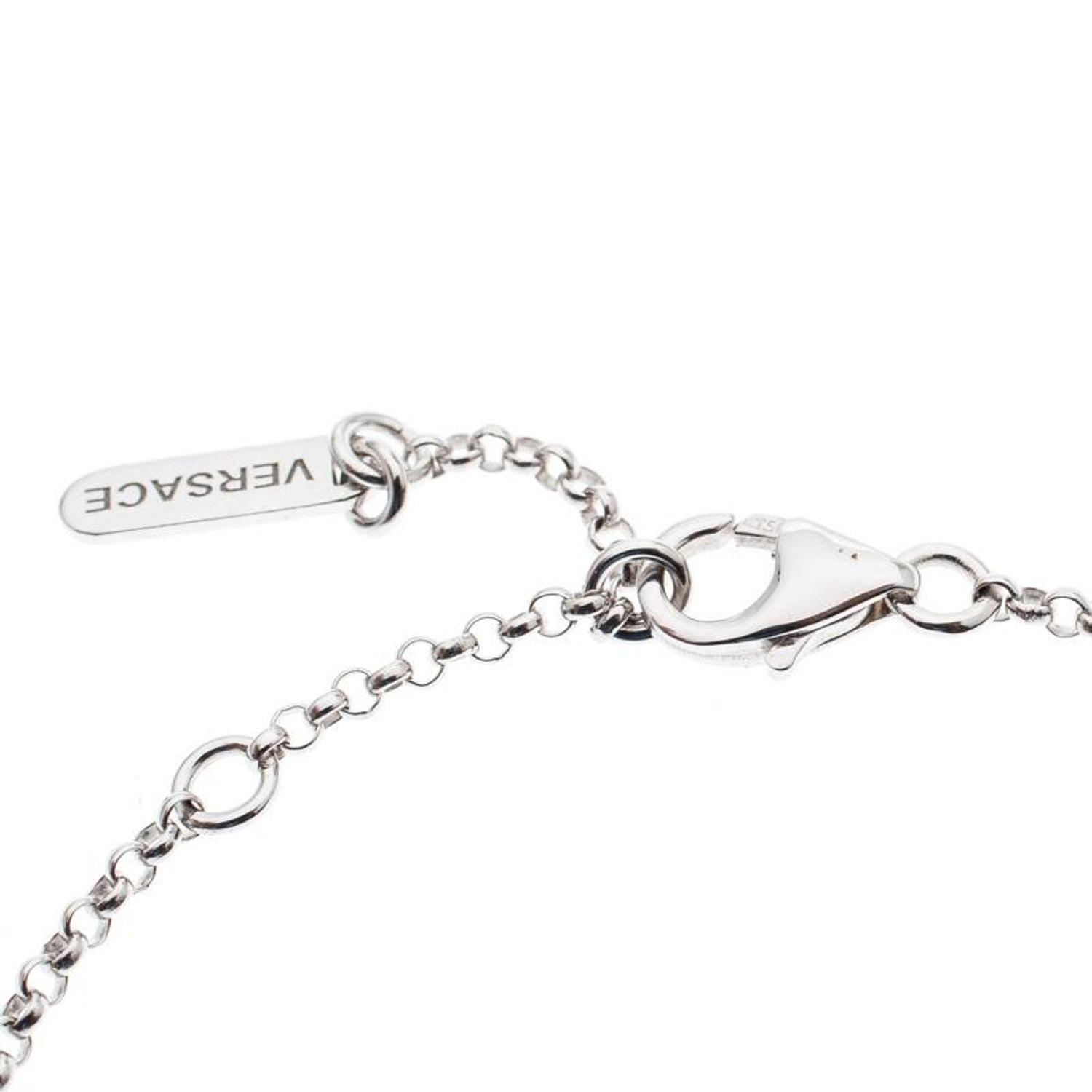Versace Medusa Diamond 18k White Gold Bracelet For Sale At 1stdibs