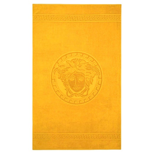 Natte sneeuw Kan niet lezen of schrijven Indirect Versace Medusa Gold Hand Towel, Deep Yellow, Italy at 1stDibs