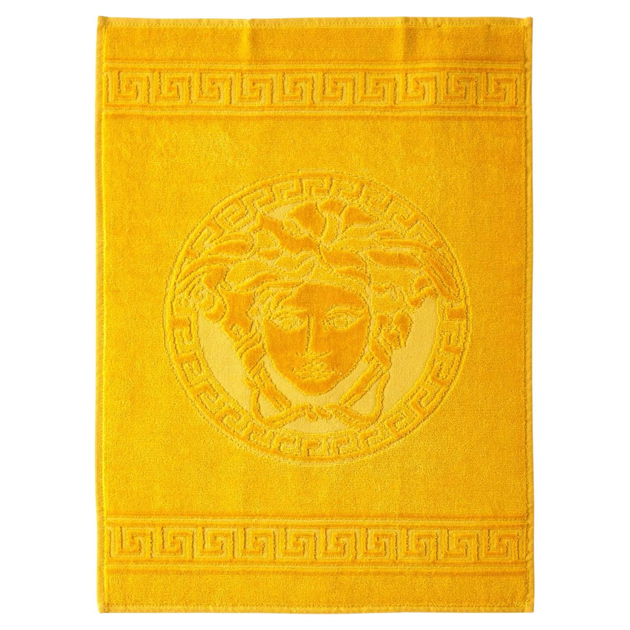 Versace Medusa Gold Hand Towel, Deep Yellow, Italy