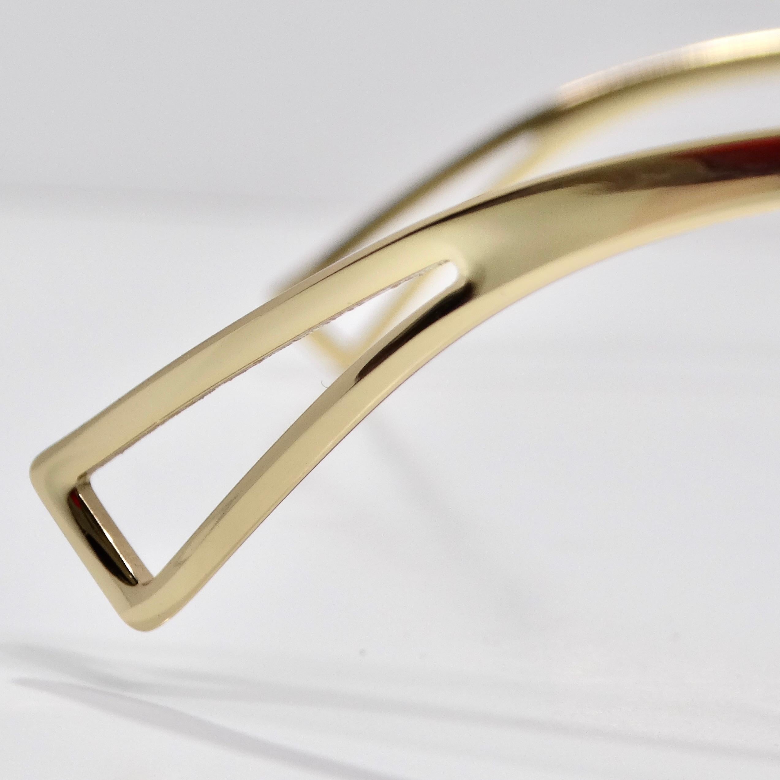 Versace Medusa Gold Tone Mirrored Shield Sunglasses For Sale 2