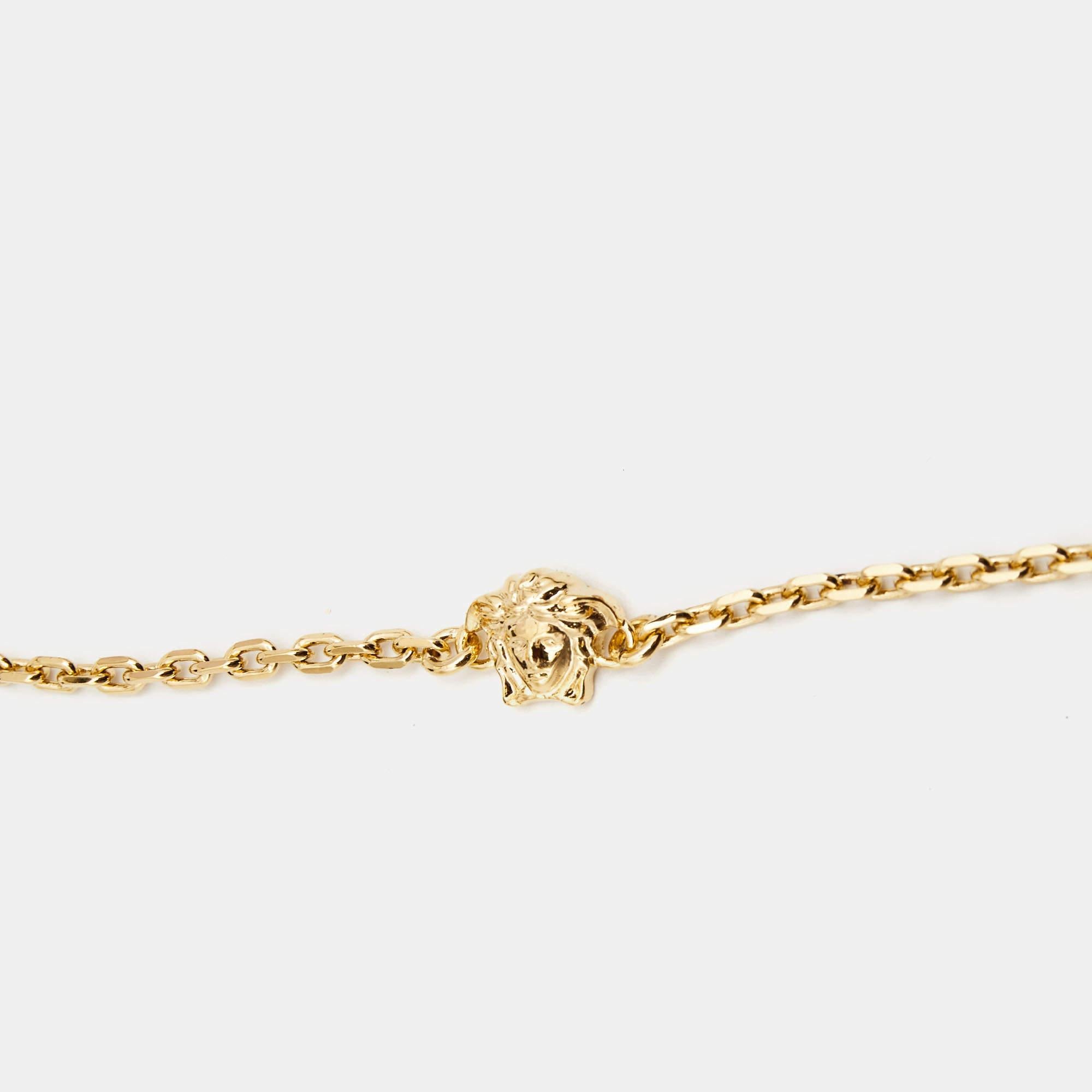 Women's Versace Medusa Gold Tone Necklace