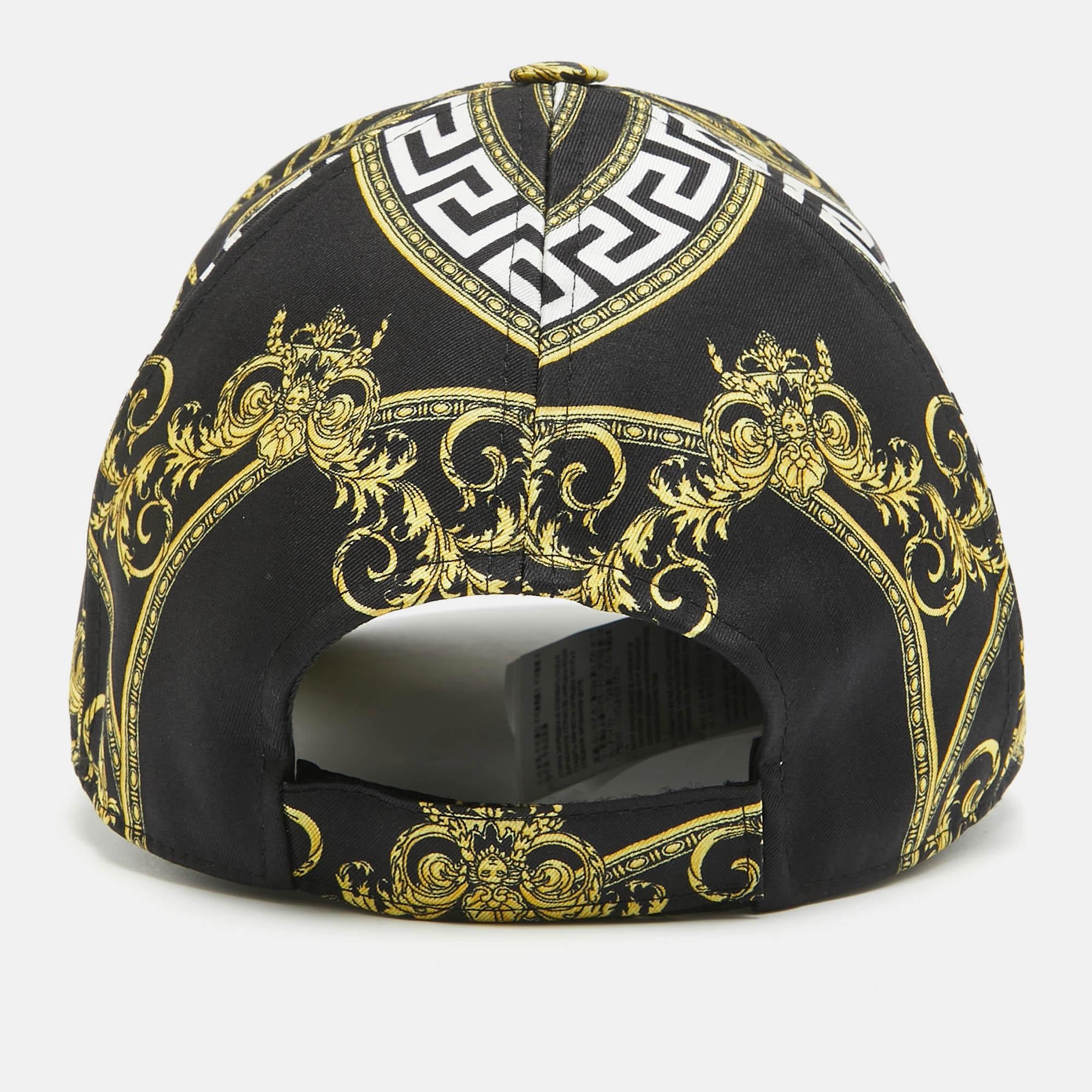 Versace Medusa Greca Barocco Printed Curved Peak Baseball Cap In Fair Condition In Dubai, Al Qouz 2