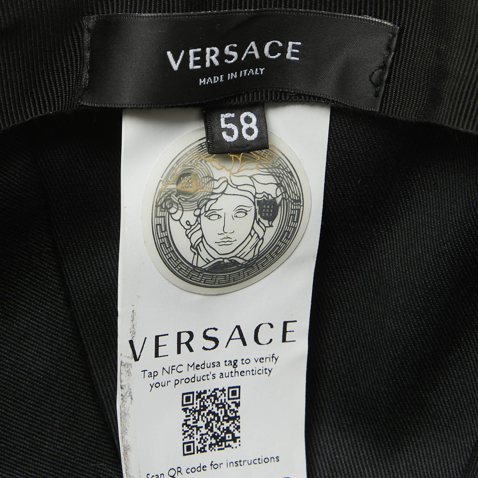 Versace Medusa Greca Barocco Printed Curved Peak Baseball Cap 1