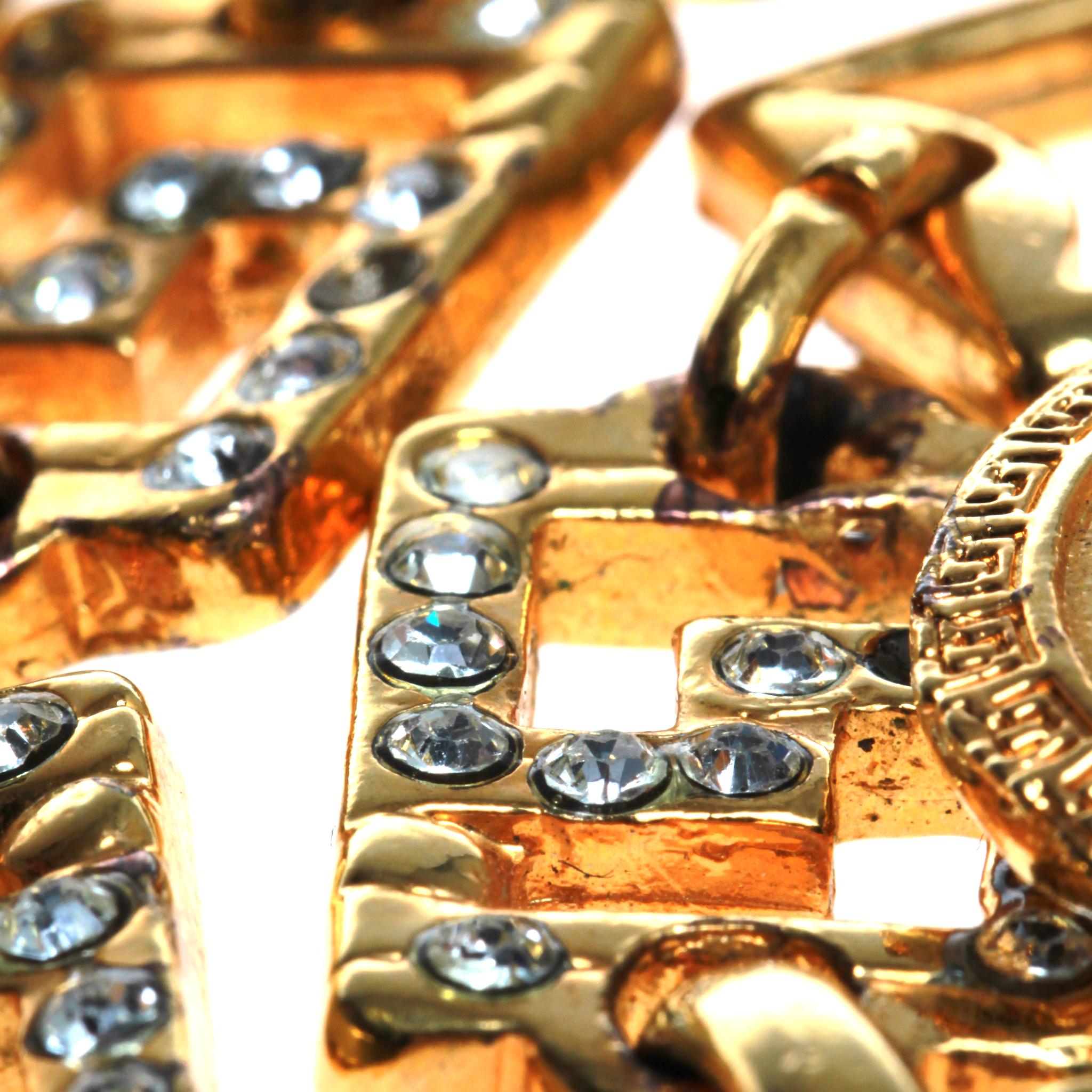 versace chain belt gold