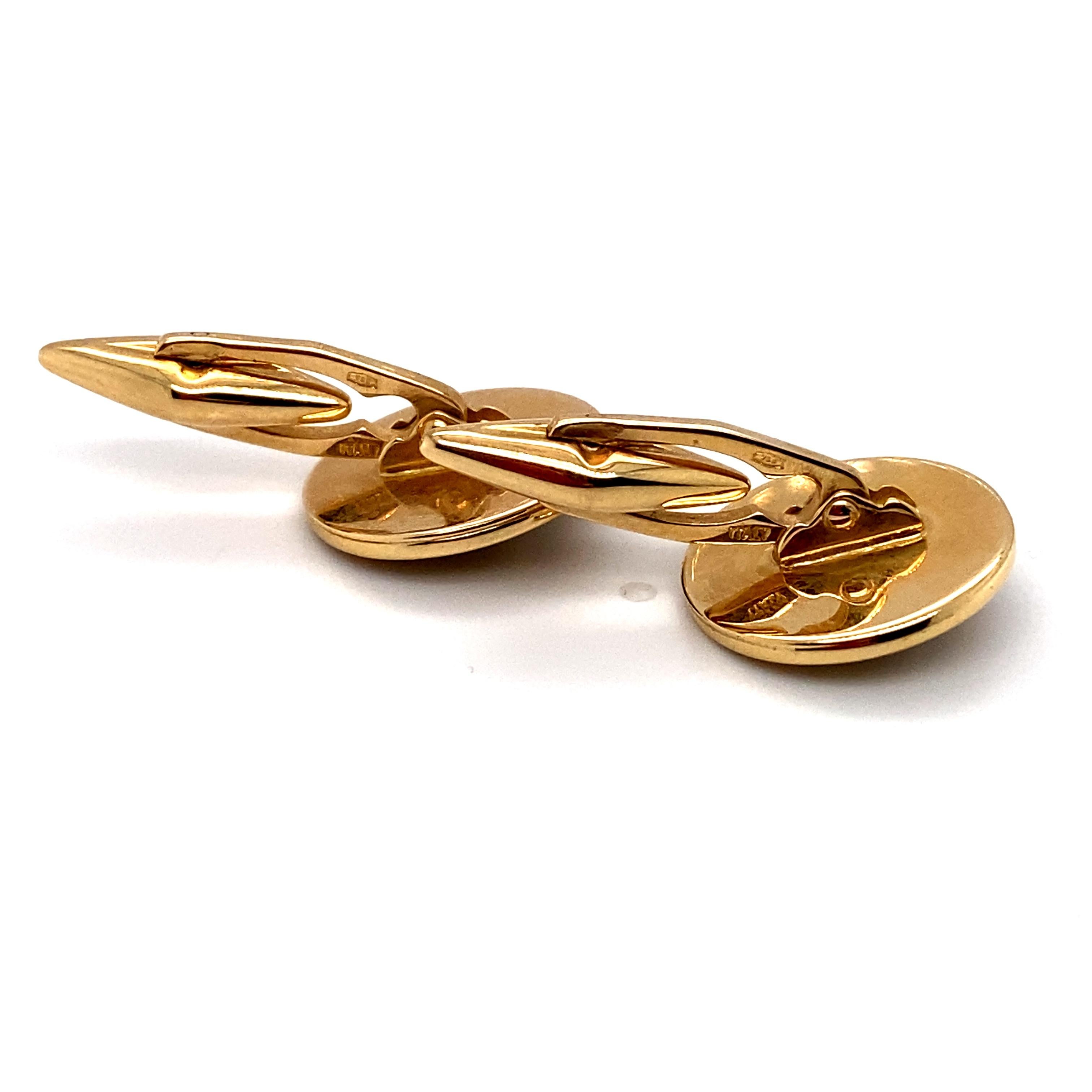 versace gold cufflinks