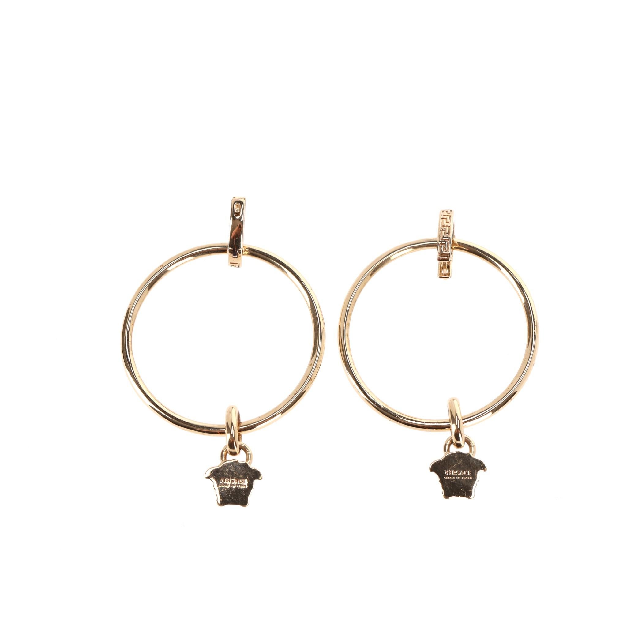 Women's Versace Medusa Hoop Earrings