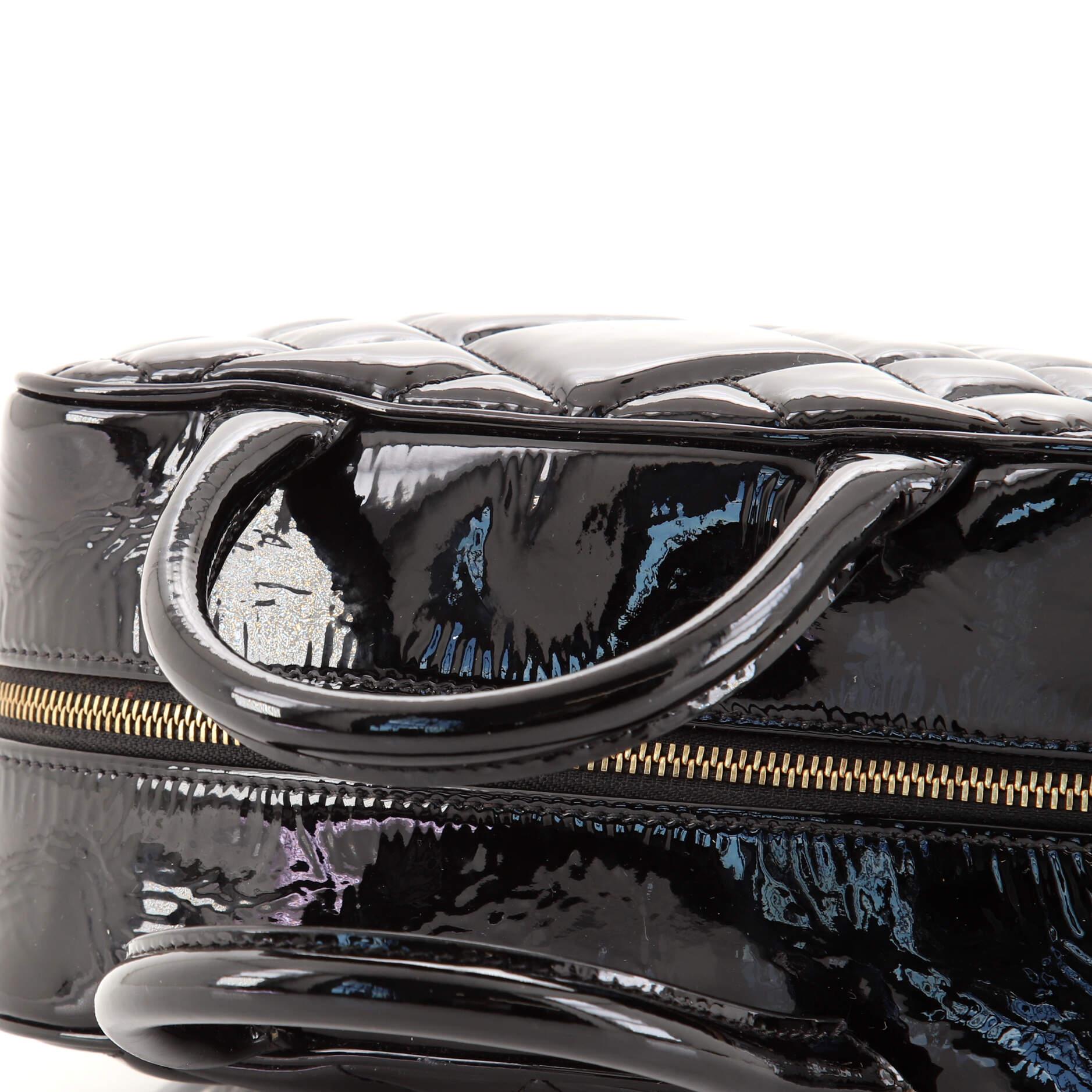 Versace Medusa Icon Bowler Bag Quilted Patent Small 1