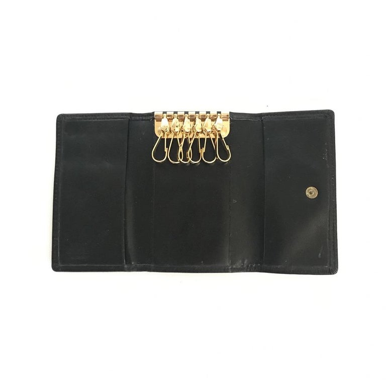 Versace, Accessories, Versace Medusa Icon Key Ring And Card Holder  Quilted Leather Nwb