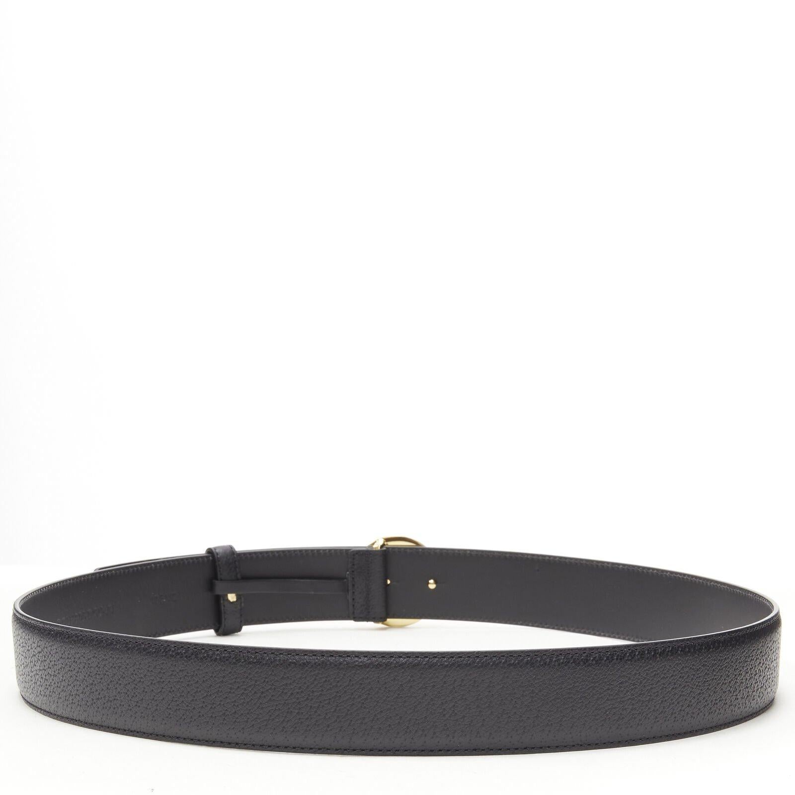 Black VERSACE Medusa Medallion Coin gold black leather belt 110cm 42-46
