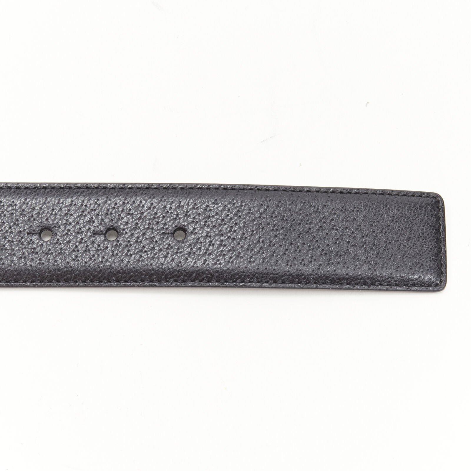 VERSACE Medusa Medallion Coin gold black leather belt 110cm 42-46