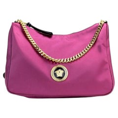 Versace Medusa Pendant Chain-Strap Shoulder Bag — Pink
