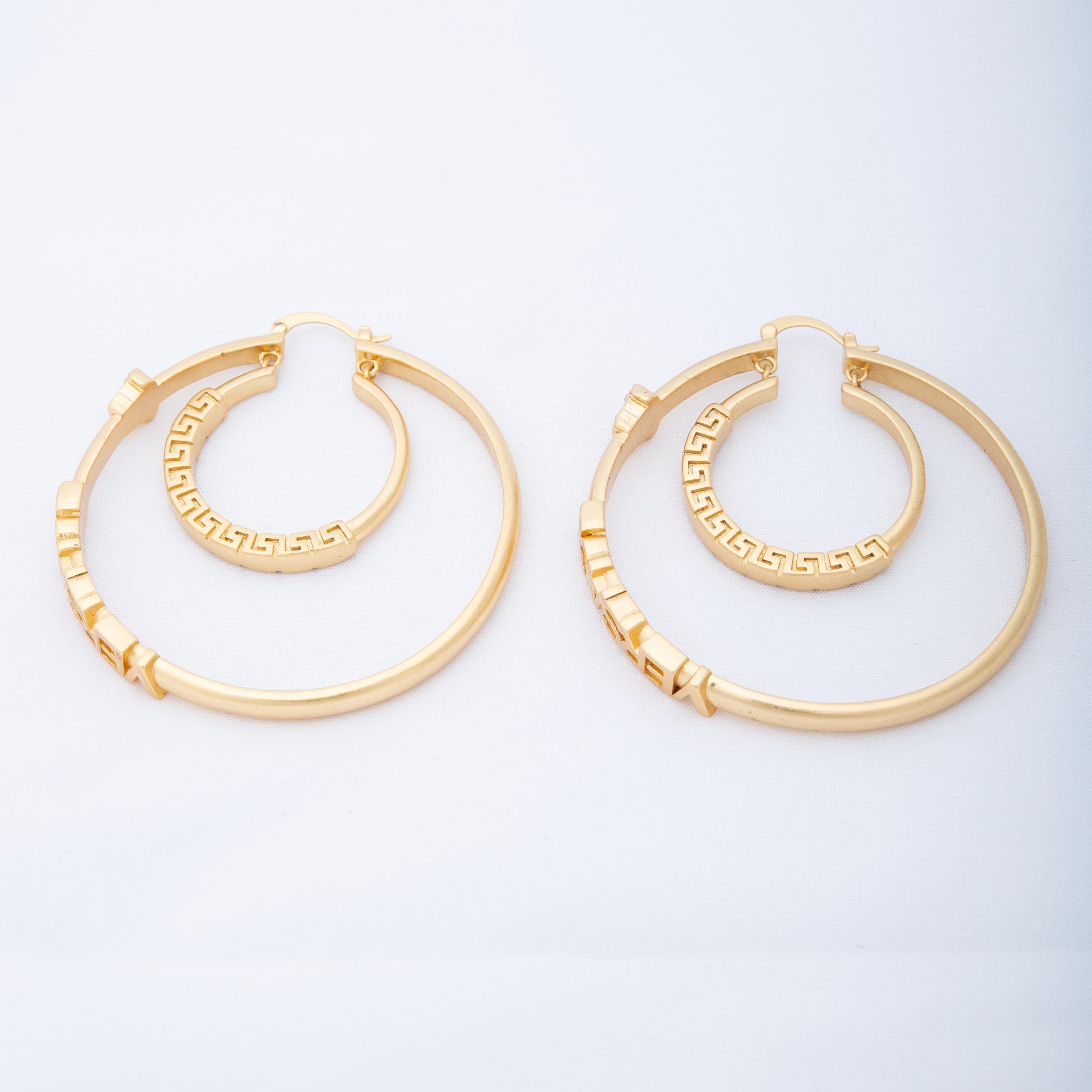 versace hoop earrings sale