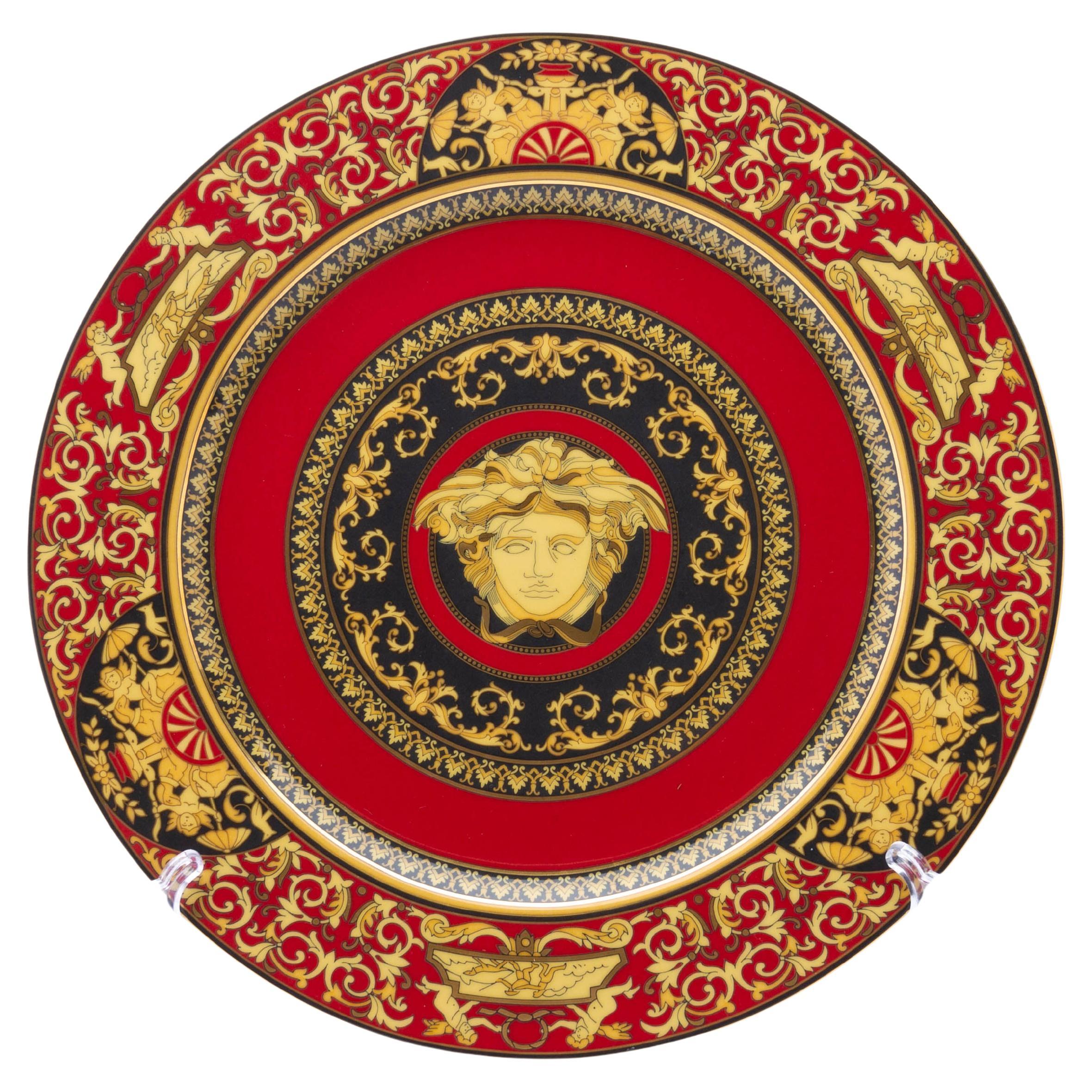 Versace Medusa Rosenthal Fine Porcelain Plate For Sale