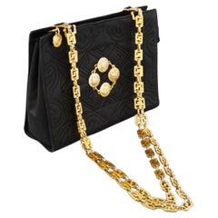 Versace Medusa Vintage Leather Bag with Gold Belt