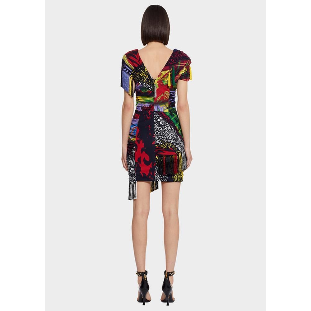 mix print dress