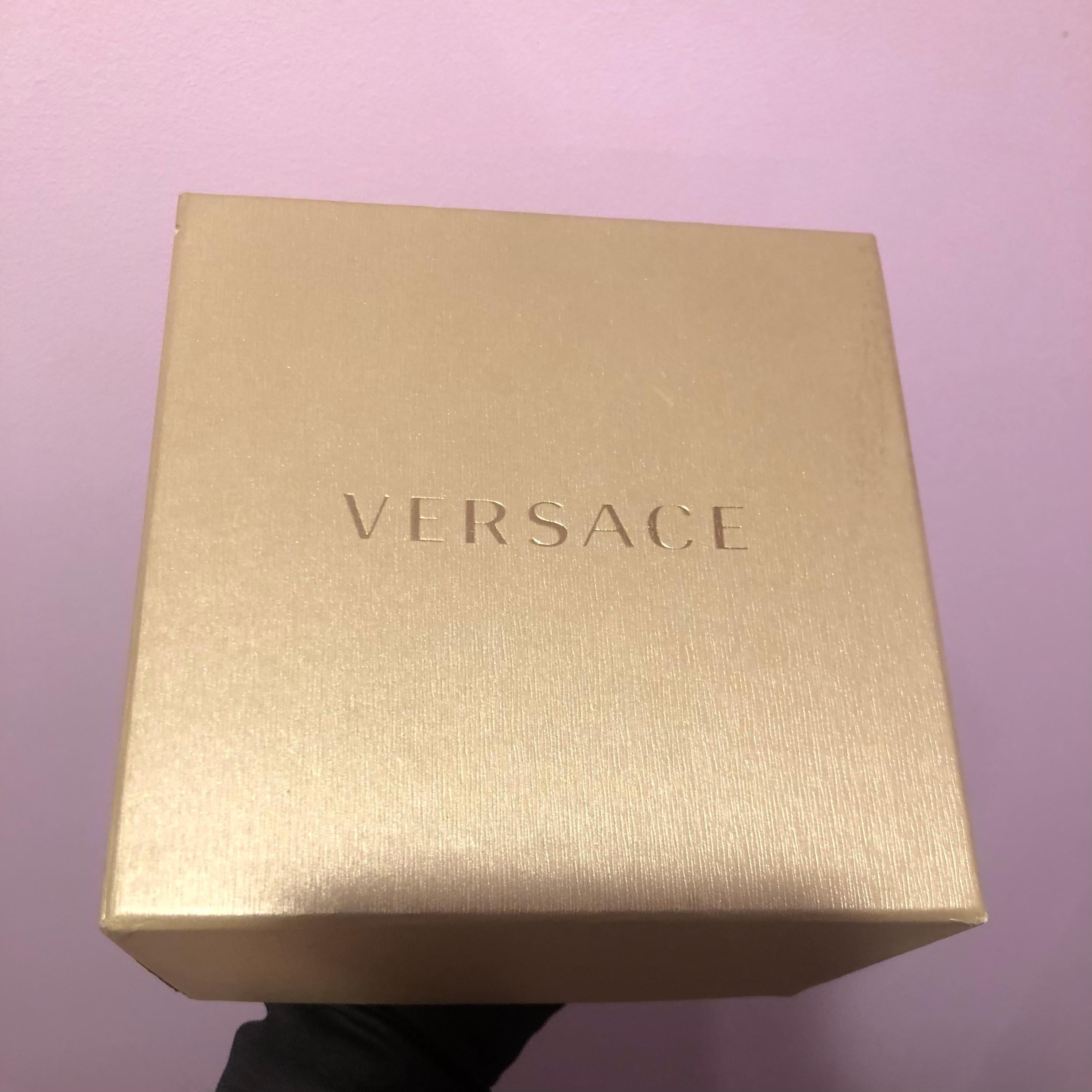 Versace Men’s 42mm Watch with Custom Diamond Iced Bezel For Sale 1