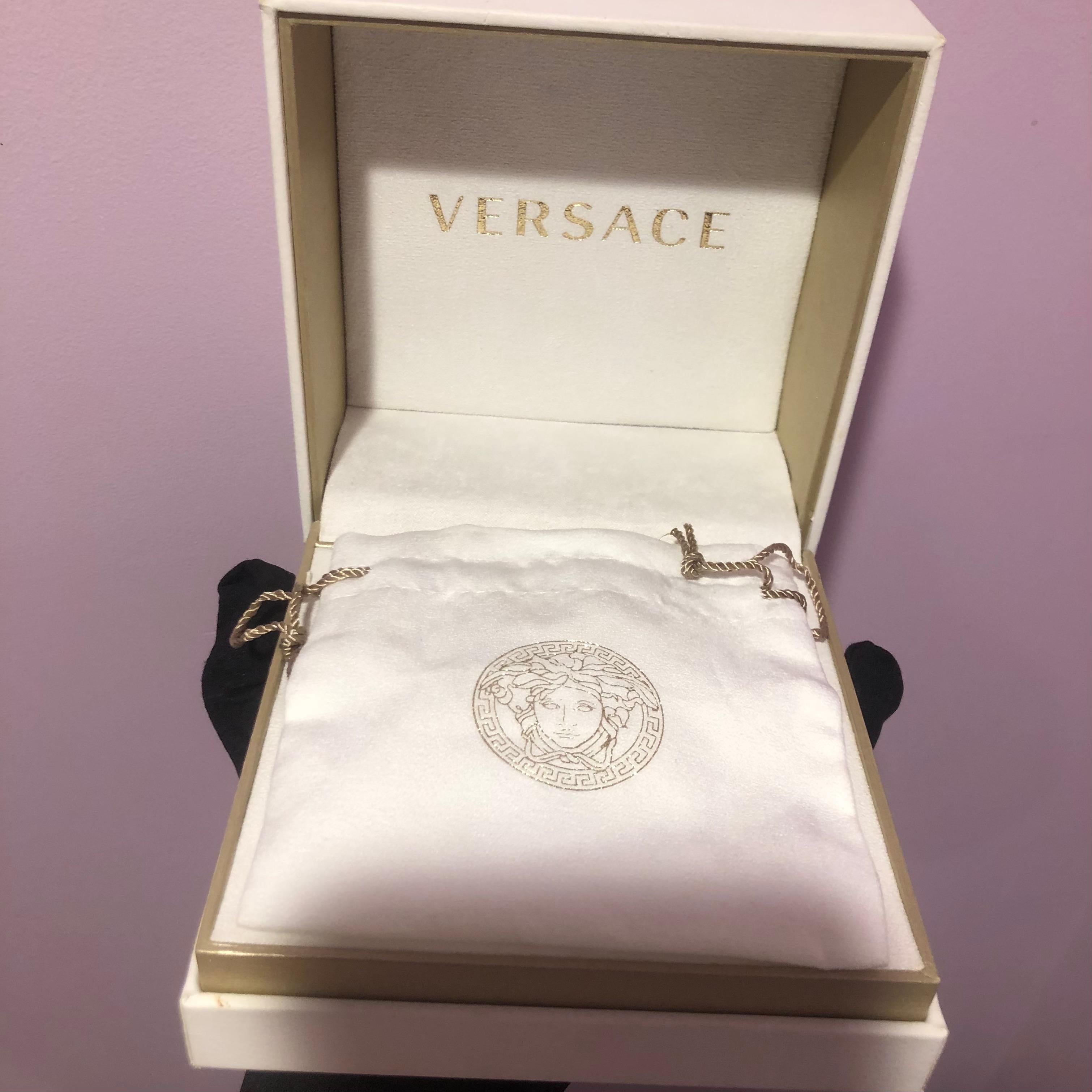 Versace Men’s 42mm Watch with Custom Diamond Iced Bezel For Sale 2