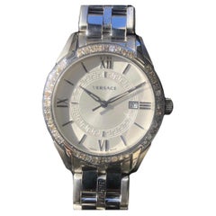 Used Versace Men’s 42mm Watch with Custom Diamond Iced Bezel