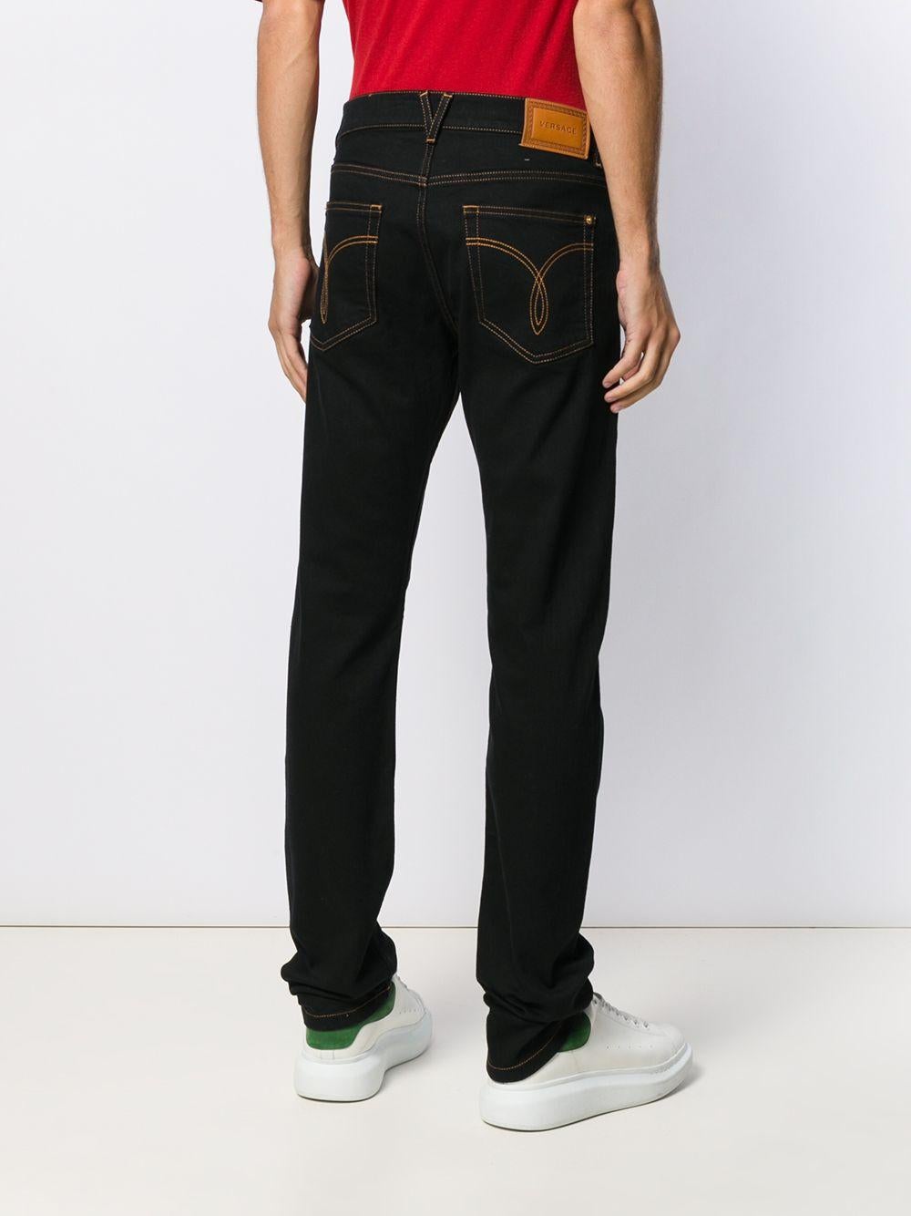 black and gold jeans mens
