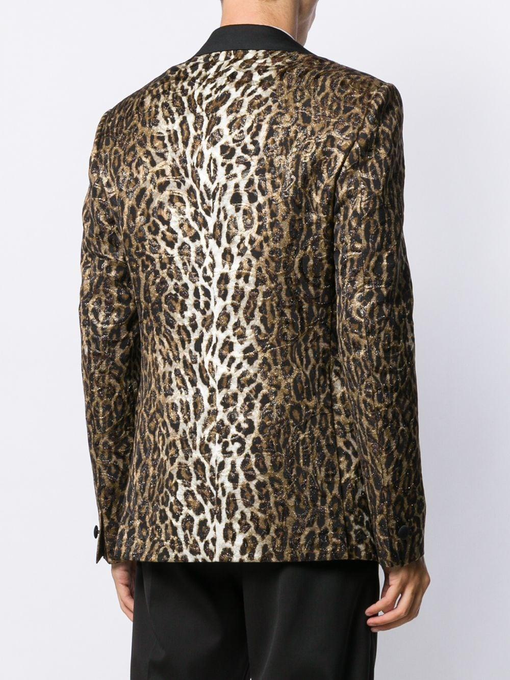 leopard print dinner jacket