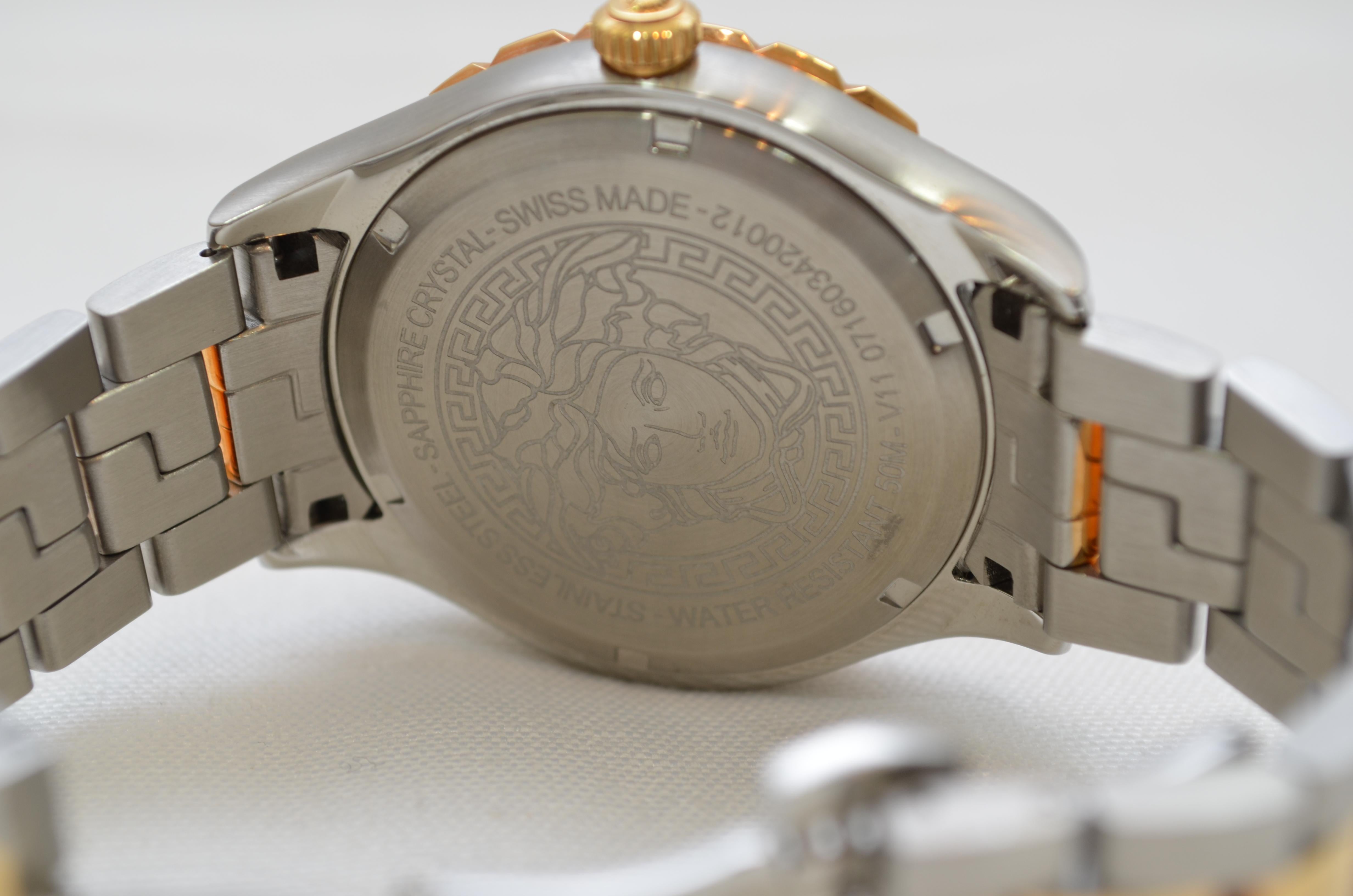 Versace Men's GMT SS 42mm Hellenyium Watch 2