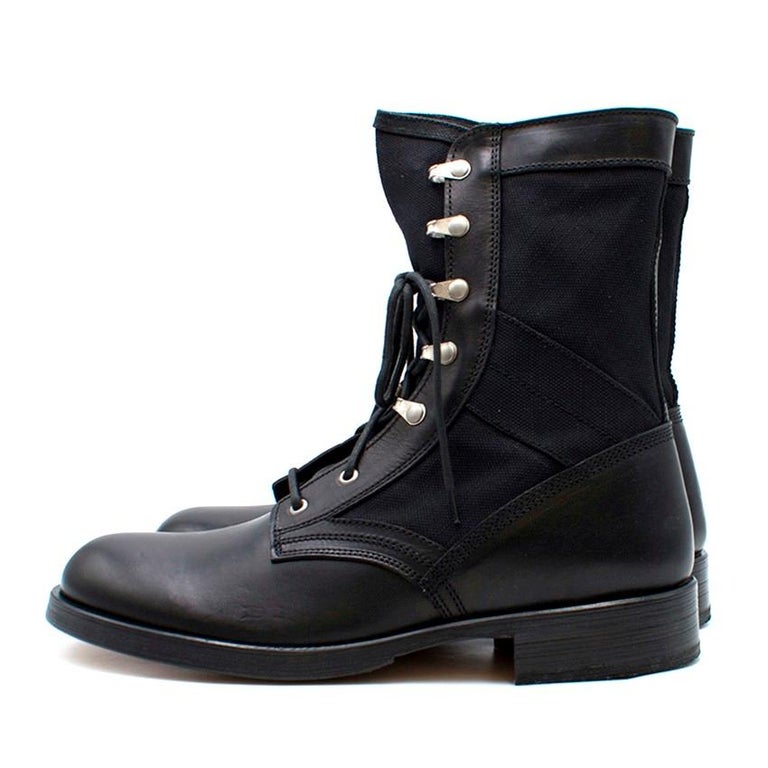 Versace Men's Lace Up Stivaletto Boots US 11.5 at 1stDibs versace mens boots, versace moon