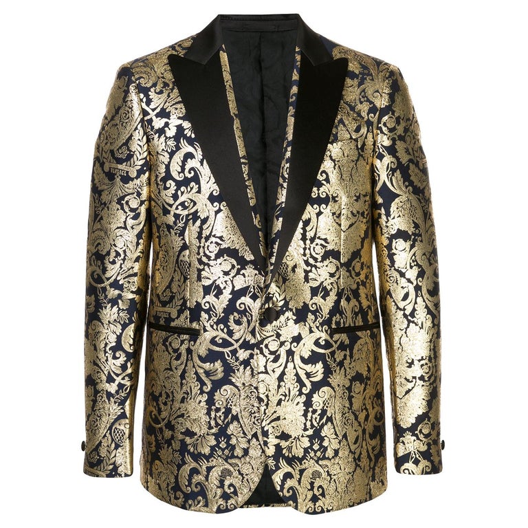 Barocco Black Gold Full Crystal Jacket