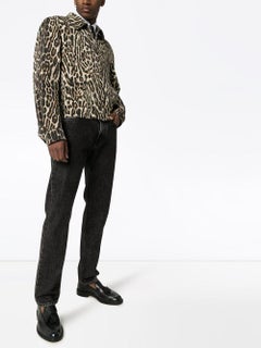 Versace Mens SS20 Faded Black Straight Denim Jeans Size 32