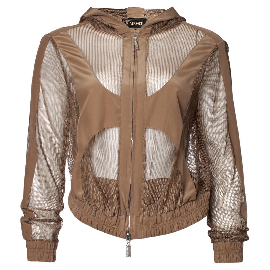 Versace, mesh cardigan For Sale