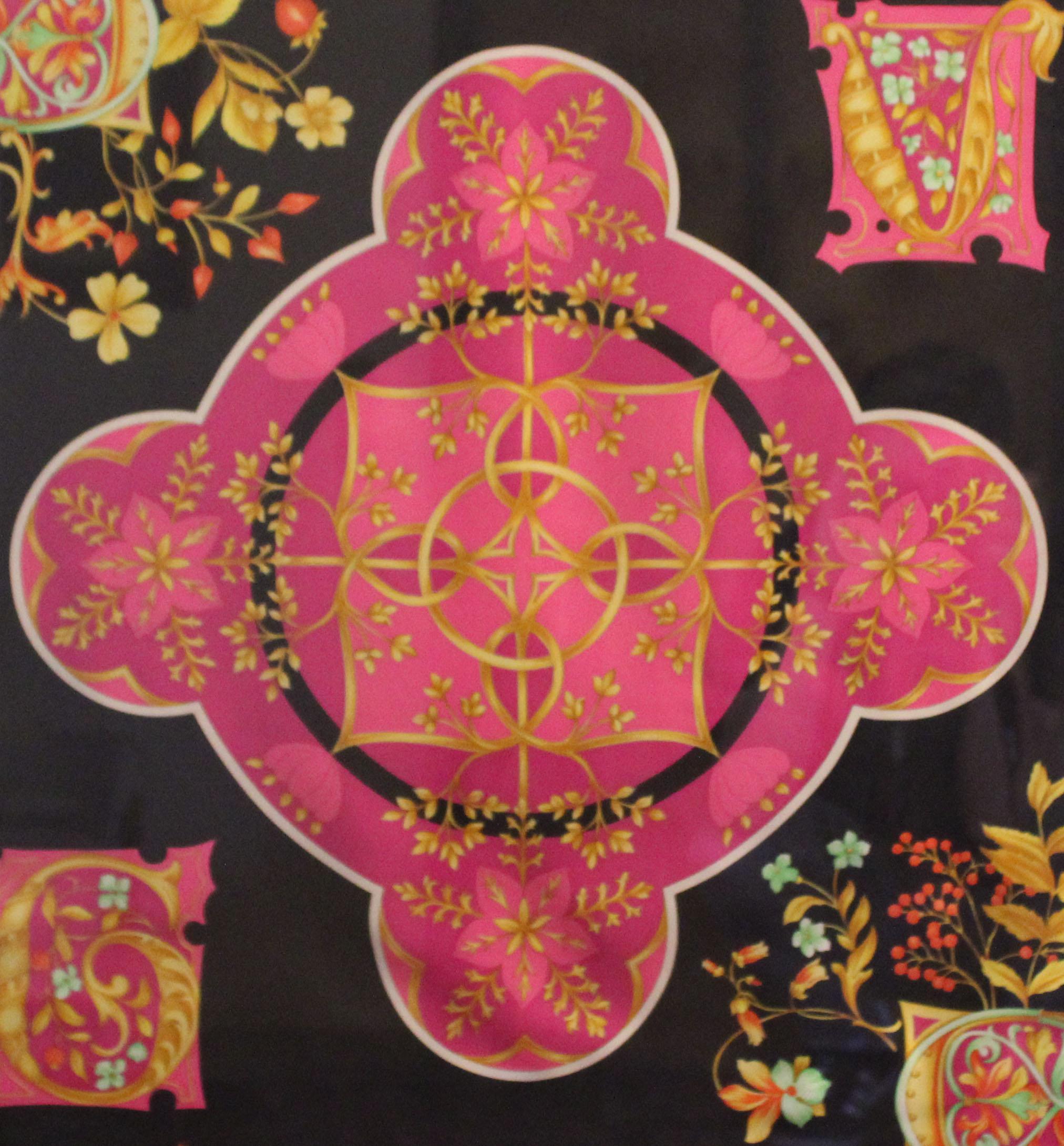 Late 20th Century Versace, Milano Silk Scarf, Italy, 1990