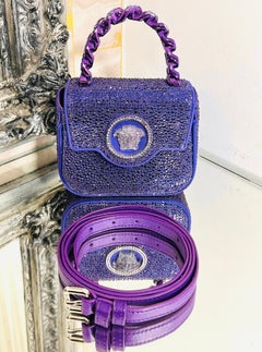 Versace Mini Crystal Studded Medusa Bag