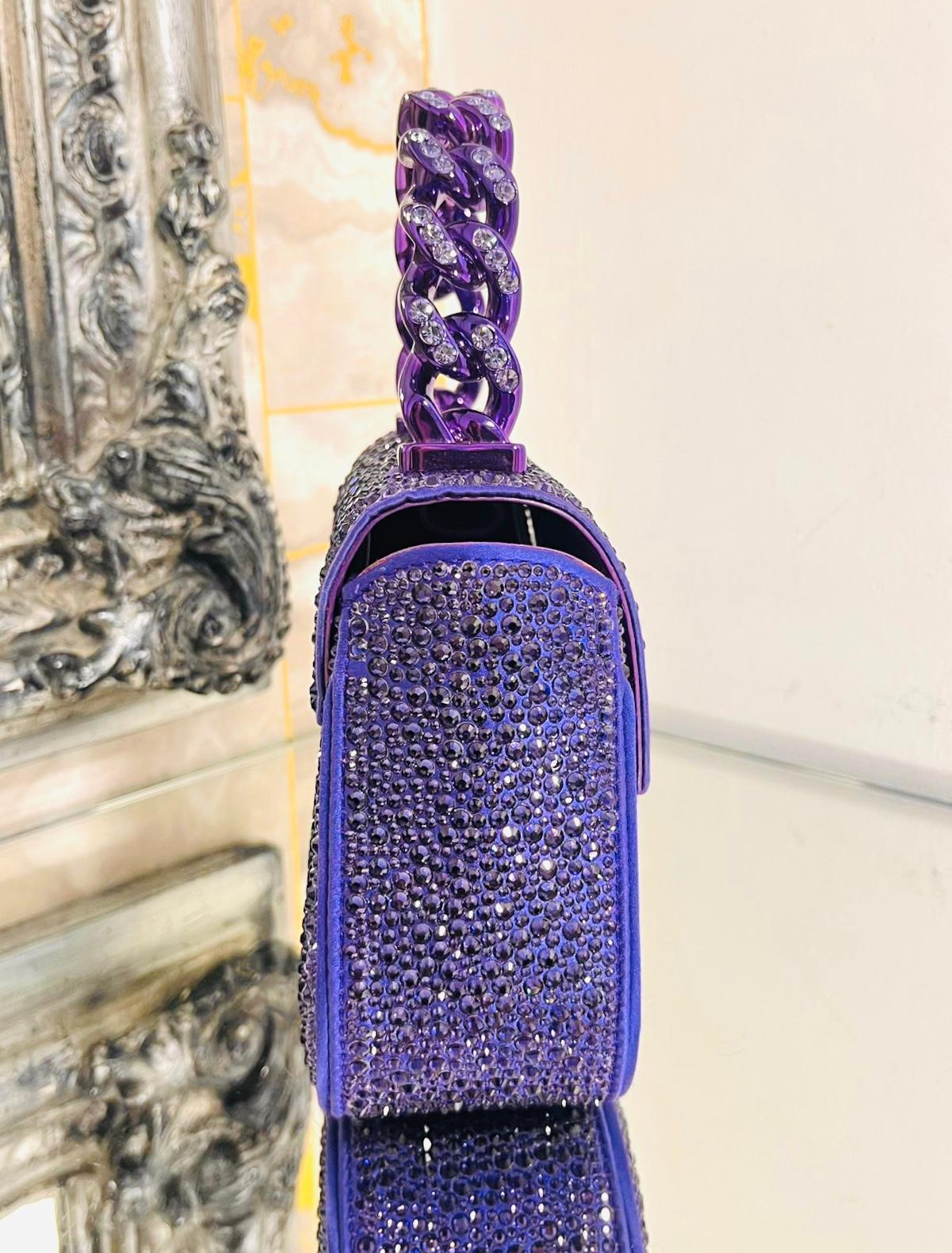 Versace Mini Crystal Studded Medusa Bag 1