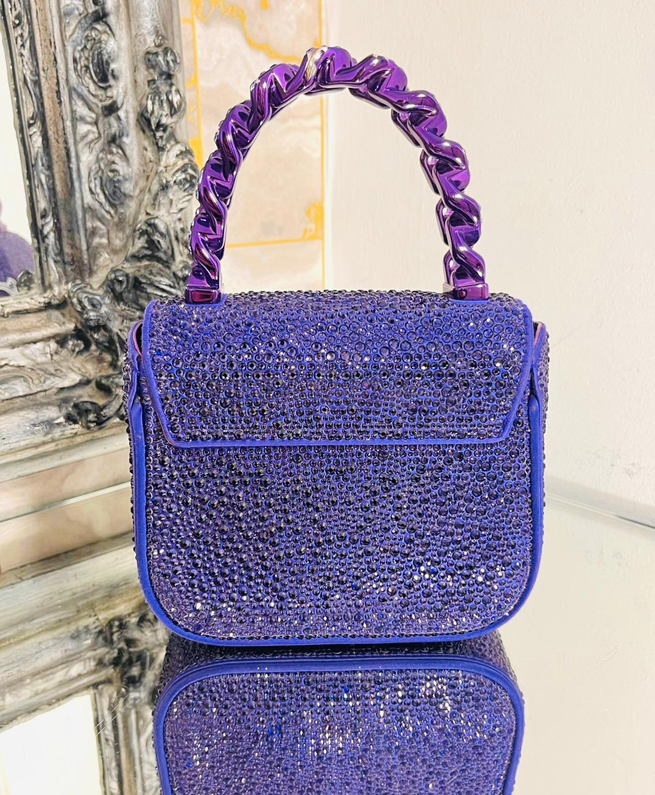 Versace Mini Crystal Studded Medusa Bag 3
