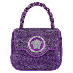 Versace Mini Crystal Studded Medusa Bag