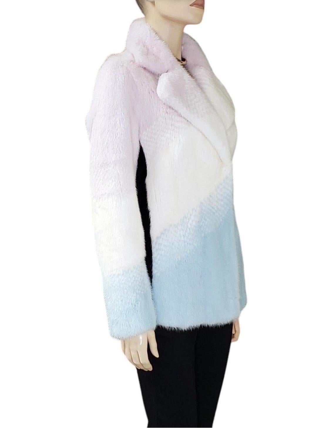 Versace Mink Fur Jacket Coat NWT In New Condition For Sale In Montgomery, TX