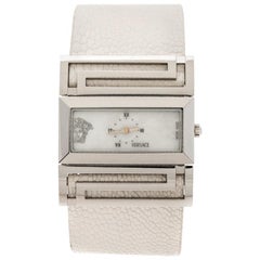 Versace Mother of Pearl Stainless Steel Beauville VSQ99 Women's Wristwatch 38 mm