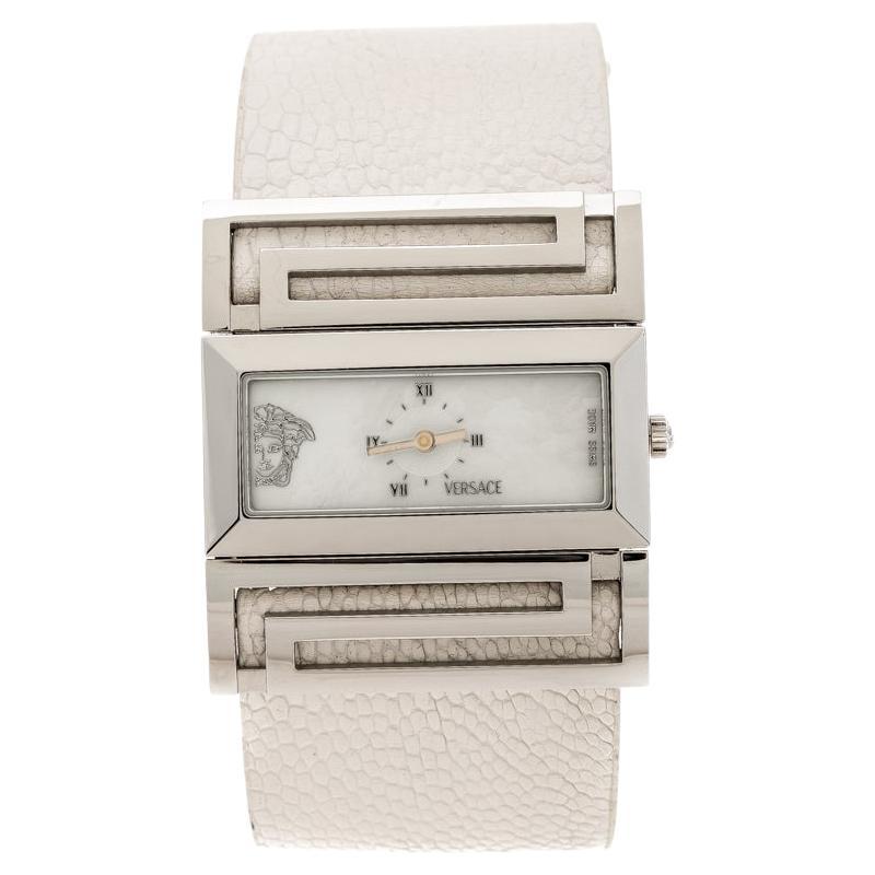 Versace Mother of Pearl Stainless Steel Beauville VSQ99 Women's Wristwatch 38 mm