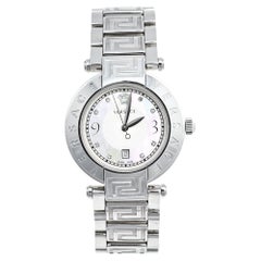 Versace Mother Of Pearl Stainless Steel Reve 68Q Women's Wristwatch 35 mm